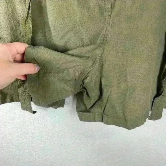 Rag & Bone Camille Cotton Seersucker Shorts Belted Paper Bag Womens 10 Pants - Picture 8 of 12